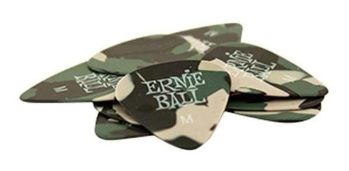 Pack De 12 Uñetas Ernie Ball 9222 12 Camouflage Md