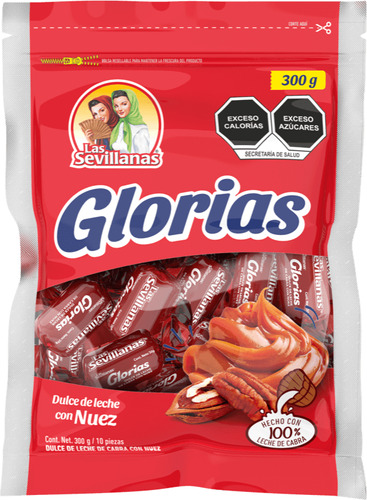 Glorias Las Sevillanas Tradicionales Con Nuez 300gr. 10pz.