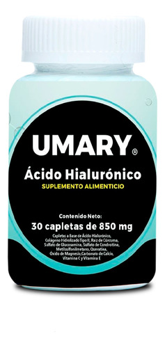 Ácido Hialurónico Umary 100% Original. 1 Frasco 30 Capletas