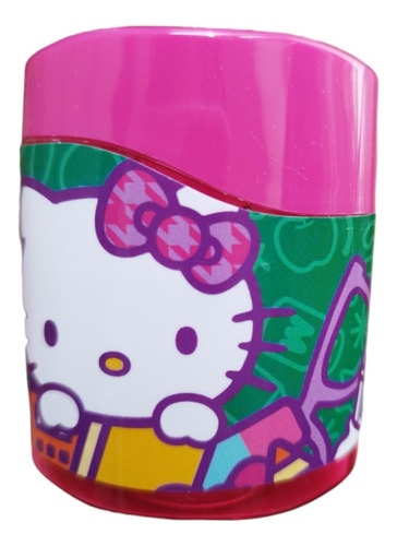Sacapuntas Doble Con Depósito Hello Kitty Plástico Escolar