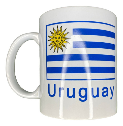 Taza Bandera De Uruguay X6 Unidades Al Por Mayor 