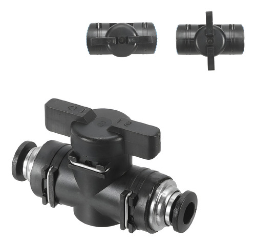 Tecneu Válvula Neumática 8mm Aire Manual Buc-8 De Conexión Rápida Racor