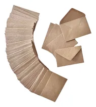 Comprar 50pzas Mini Sobres Dinero Fiestas Sobre Tarjeta Presentacion Kraft Papel Kraft