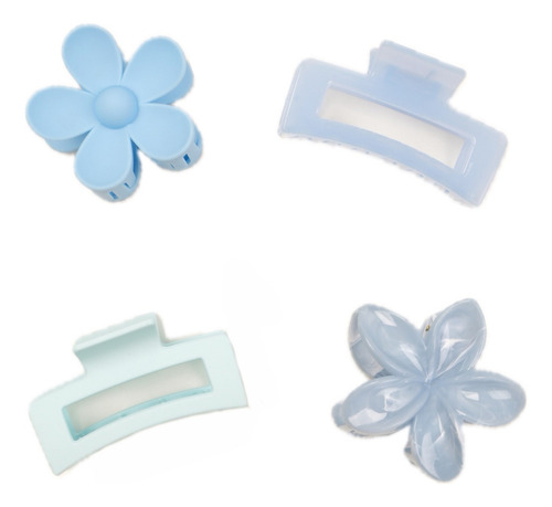 Juego De Pinzas Para El Cabello Garra Fuerte Para Mujer 4pc