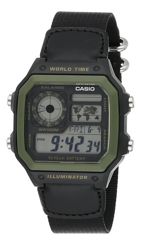 Reloj Casio Clásico Negro Ae1200whb-1b