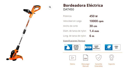 Kit Bordeadora Telescópica Eléctrica 450w + Sopladora 600w