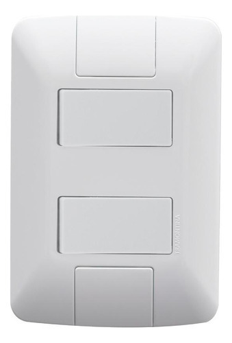 Conjunto 2 Interruptores Simples - Tramontina Aria Cor Branco