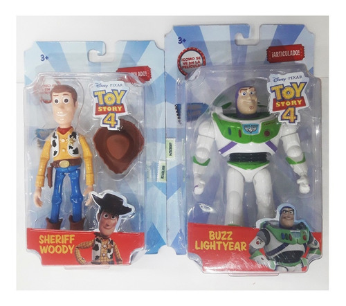 Woody Y Buzz Amigos Toystory4 Arbrex Figuras Articulada 14cm