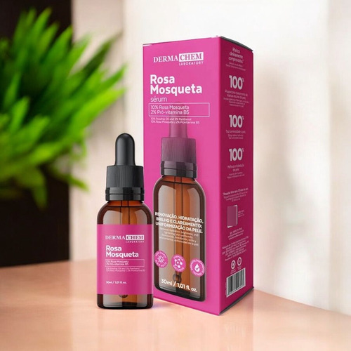 Dermachem Sérum Rosa Mosqueta 30ml Momento De Aplicação Dia/noite Tipo De Pele Todo Tipo De Pele