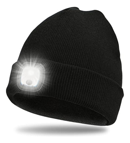 Jjtgs Gorro Unisex Con Luz, Faro Led De Invierno,