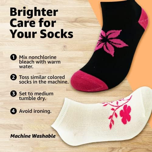 20 Pares De Calcetines De Corte Bajo Para Mujer (negro), Tal