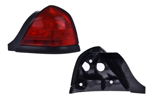 Ford Crown Victoria 98-11 Calavera Depo Negro