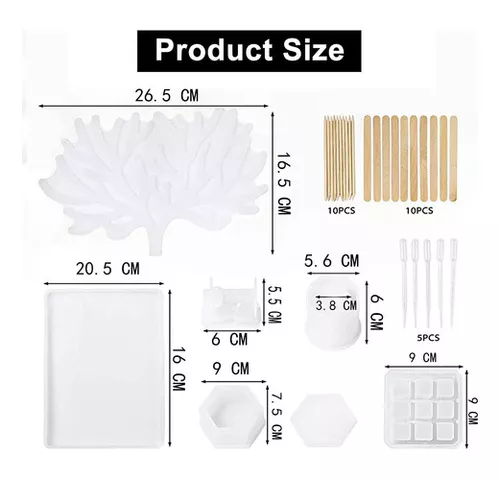 BANDEJA para molde de silicona para lápiz de resina (elegir tamaño)