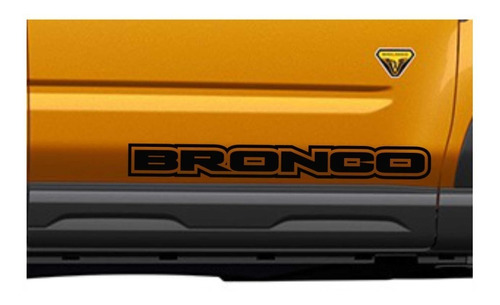 Sticker Bronco Costados De Puertas Compatible Con Bronco