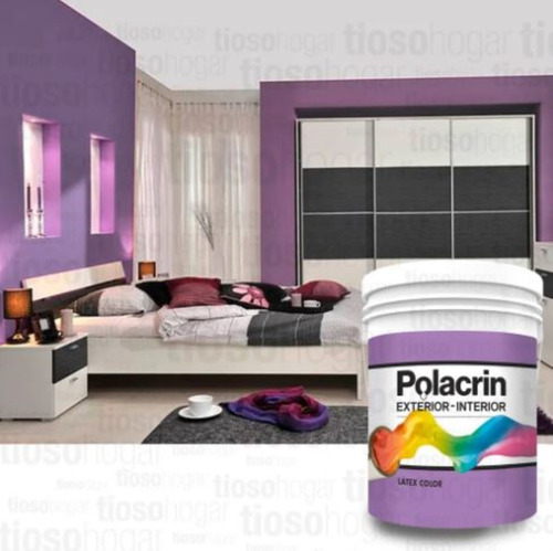 Pintura Latex Interior Exterior Premium Polacrin Cubritiva
