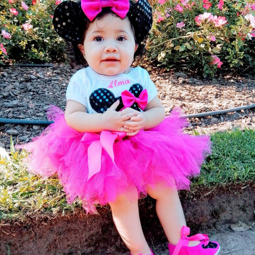 Disfraz Inspirado Minnie: Body, Tutu, Vincha, Zapatitos