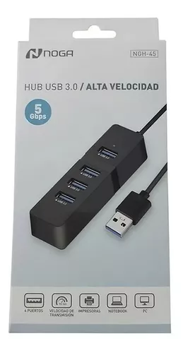 Hub Usb 3.0 4 Puertos Noga Multiplicador Usb Adaptador Ngh45