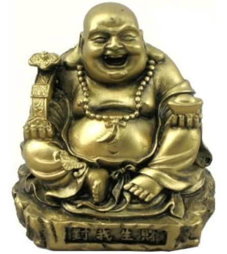 Hinky Importa Oro Riendo Feliz Pequeña Estatua De Buda Para 