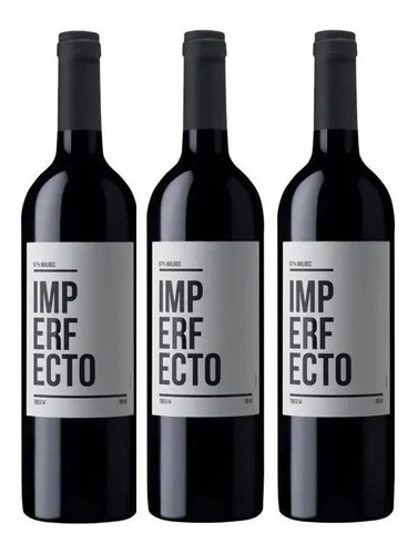 Vino Imperfecto Malbec By Daniel Pi Caja Por 3x750ml