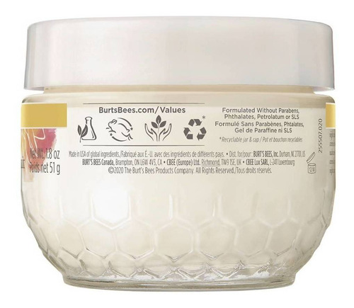 Imagen 2 de 6 de Crema Facial De Noche Burt's Bees Truly Glowing 51 Gr