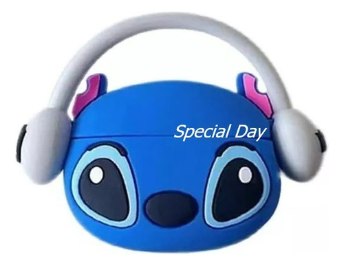 Funda Para Airpods 4 | Protección Completa Y Resistente Azul Airpods 4 Stitch