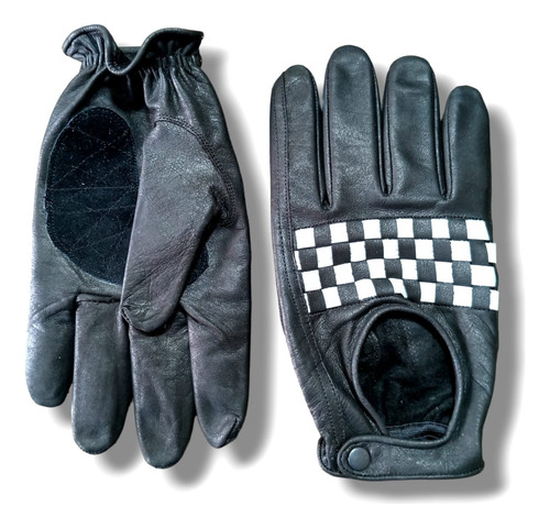 Guantes Pino De Cuero Moto Autos Vintage Verano