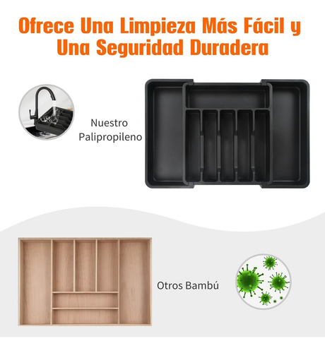 Organizador De Cubiertos,organizador Expandible De Cubiertos