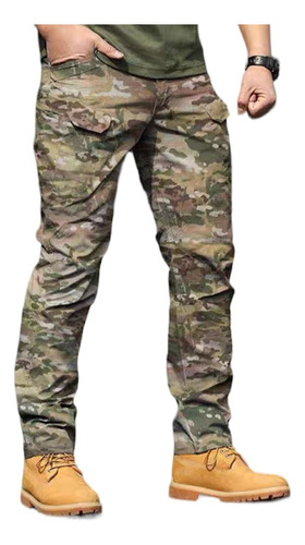 Pantalón Multicam Táctico Militar Cargo Outdoor Camuflado