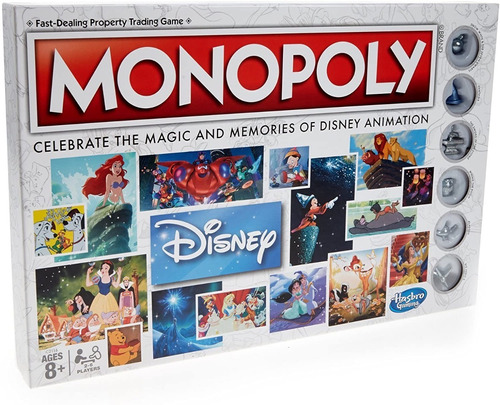 Monopoly Disney Animation Edition Hasbro Gaming
