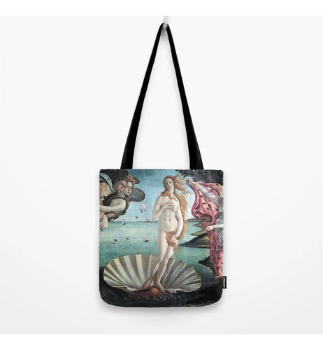  Tote Bag Arte Iconico Bolsa Tela Monet Goya Klimt Hopper Color Birth Of Venus - Botticelli