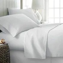 Comprar Juego De Sabanas Hoteleras Twin 200 Hilos 100% Algodón