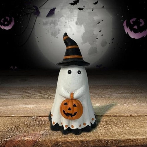 A Espeluznantes Adornos De Resina Con Fantasmas De Halloween