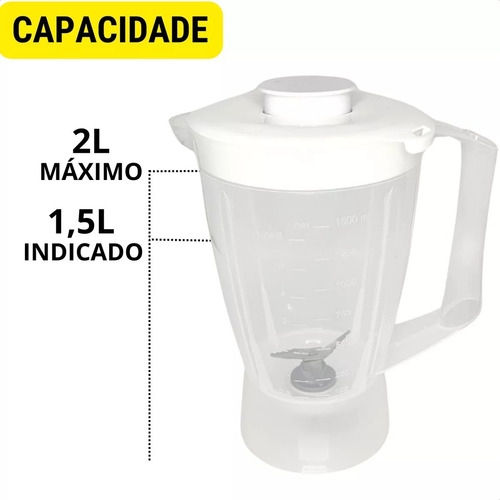 Copo Para Liquidificador Mallory Tornado 450w Vita Mais 450w
