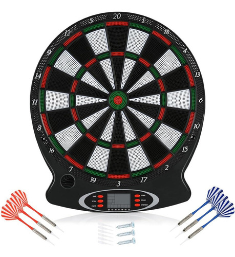 Tablero De Dardos Electrónico 38 Cm Seguro Y Duradero