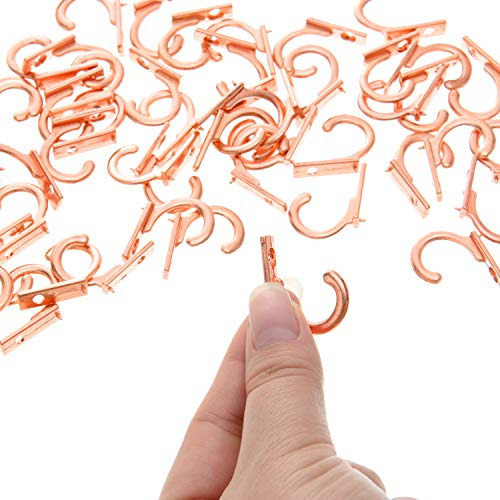 Set Ganchos Colgar Llaves Y Abrigos Tornillos Oro Rosa, 10