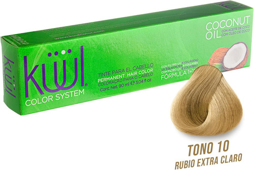 Küül Color System Tinte Permanente Rubio Extra Calro 90 Ml Tono 10 Rubio Extra Claro