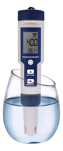 Testador De Qualidade Da Água De Ph/tds/ec/temperatura/salin