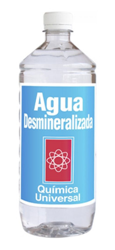 Agua Desmineralizada Botella 1 Litro Quimica Universal