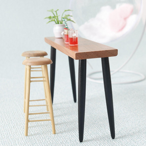 Mesa De Casa De Muñecas En Miniatura, Muebles Para El B