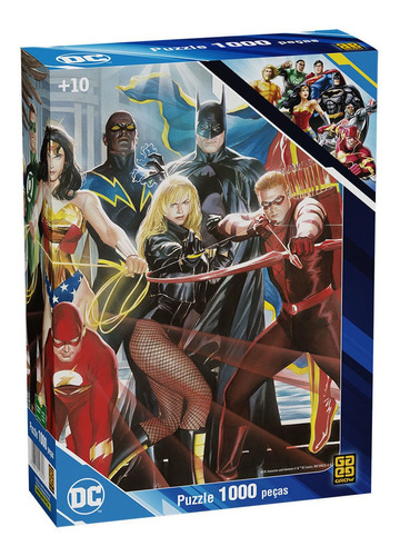 Puzzle 1000 Peças Liga Da Justiça