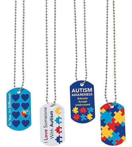 Collar Con Etiqueta Para Perro De Concienciacion Del Autism