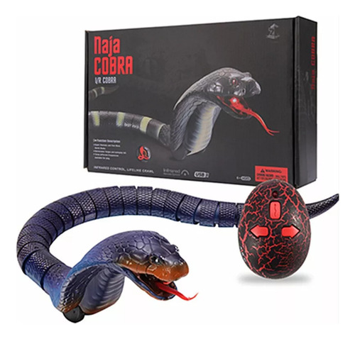 Juguete De Serpiente Rc Con Control Remoto Recargable Realis