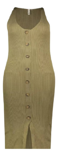 Vestido Strech, Abarca De M A 2xl Verde Grande Especial