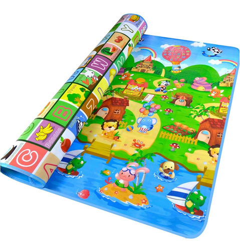 Alfombrilla De Juego Infantil Plegable Para Granja Abc