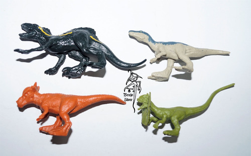 Jurassic World Camp Cretaceous 4 Mini Dinos 4cm Brujostore