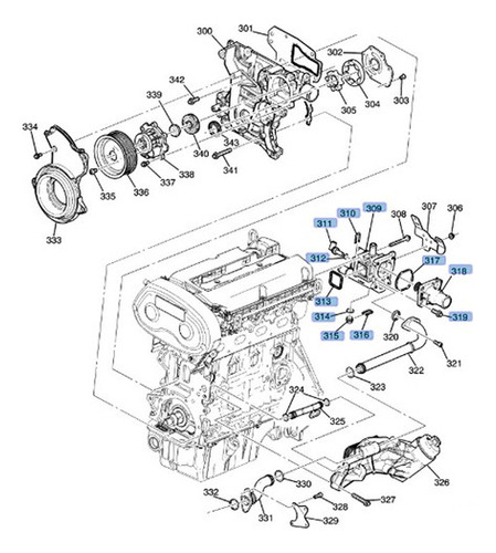Toma Agua C/ Sensor Para Chevrolet Astra 1.8l 2009