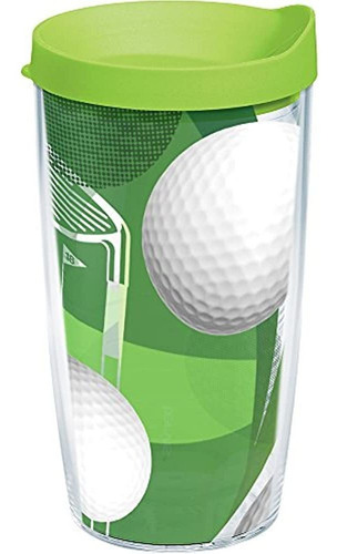 Tervis Golf Balls And Club Tumbler With Wrap And Lime Green