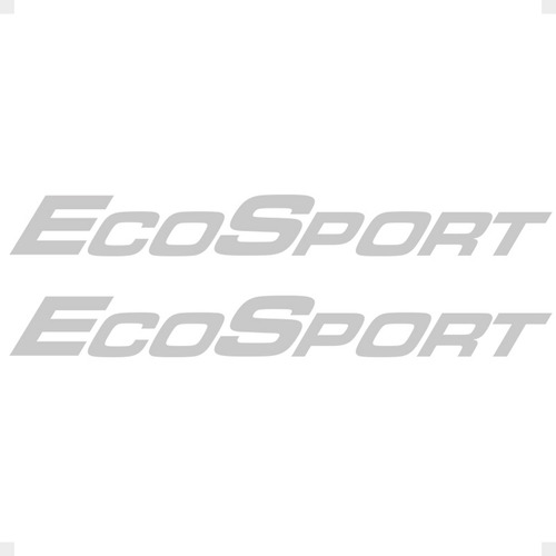 Faixa Compatível Ecosport 2002 Até 2012 Adesivo Prata Portas
