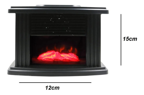 Imagen 2 de 6 de Calefactor Mini Chimenea Electrica Estufa Con Control