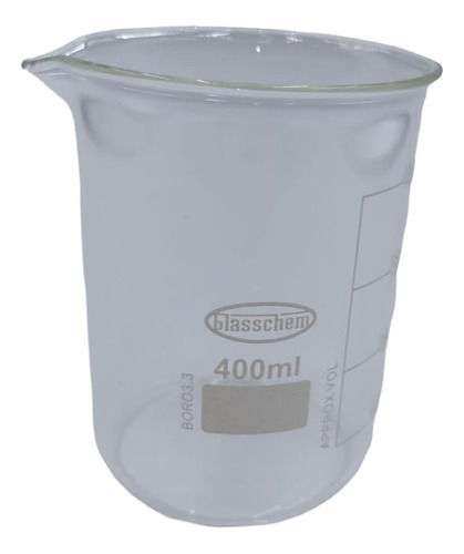 Vaso Precipitado De Vidrio 400 Ml Pack 2 Unidades. Reachem